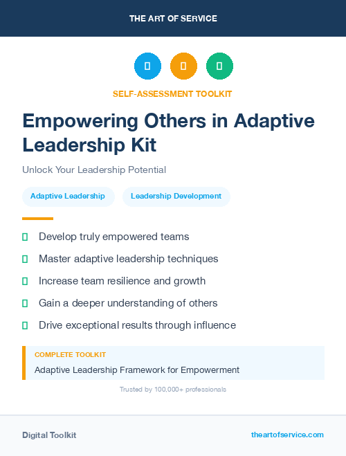 Empowering Others in Adaptive Leadership Kit