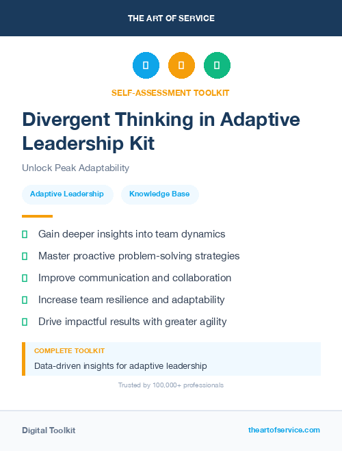 Divergent Thinking in Adaptive Leadership Kit
