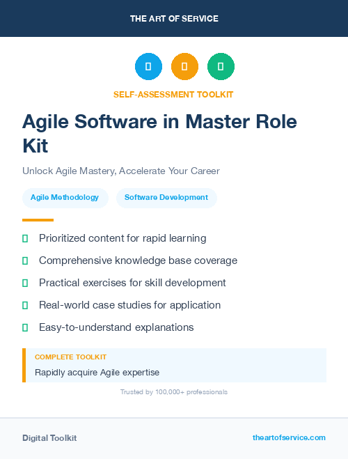 Agile Software in Master Role Kit