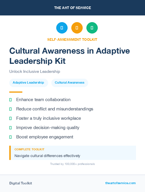 Cultural Awareness in Adaptive Leadership Kit
