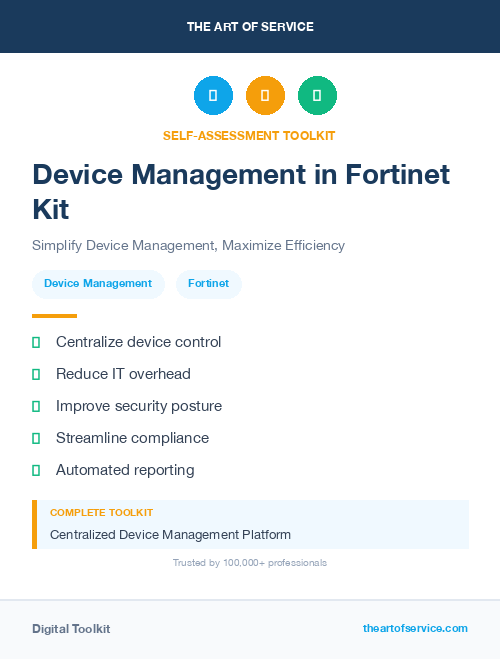 Device Management in Fortinet Kit