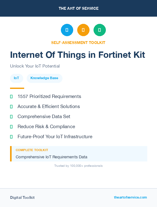 Internet Of Things in Fortinet Kit