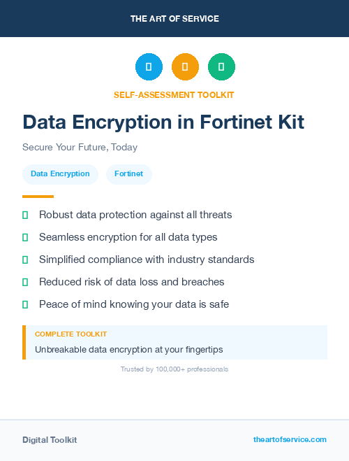 Data Encryption in Fortinet Kit