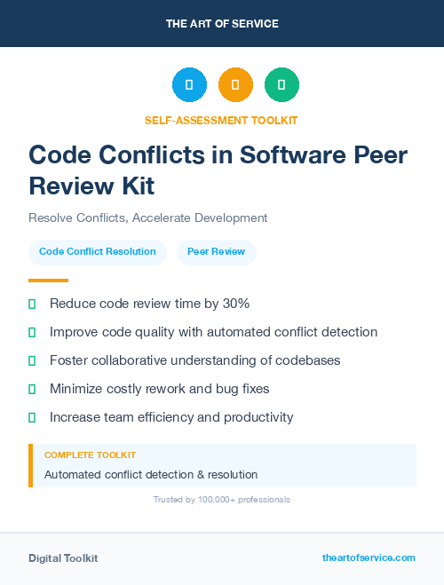 Code Conflicts in Software Peer Review Kit