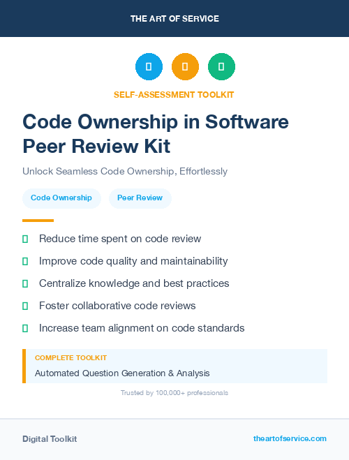 Code Ownership in Software Peer Review Kit