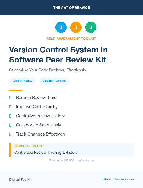 Version Control System in Software Peer Review Kit