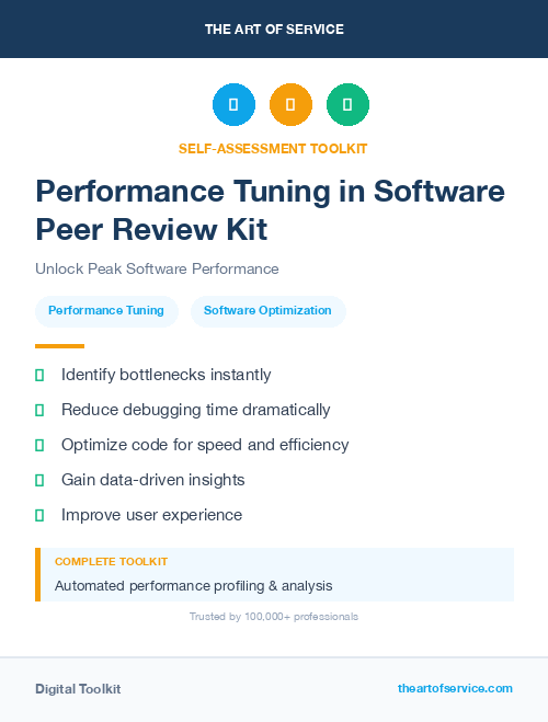 Performance Tuning in Software Peer Review Kit