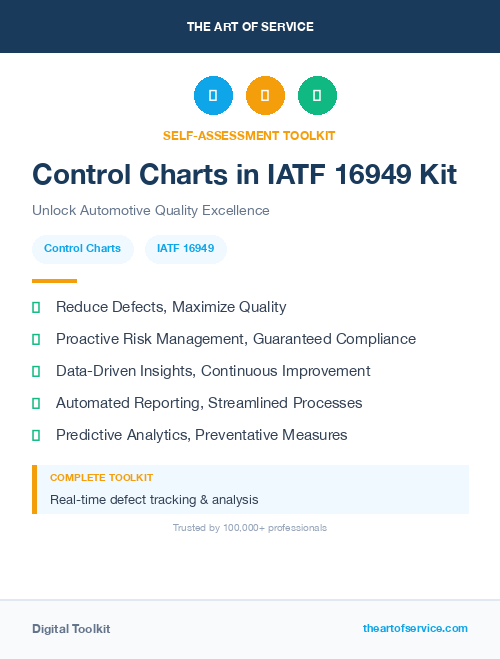 Control Charts in IATF 16949 Kit