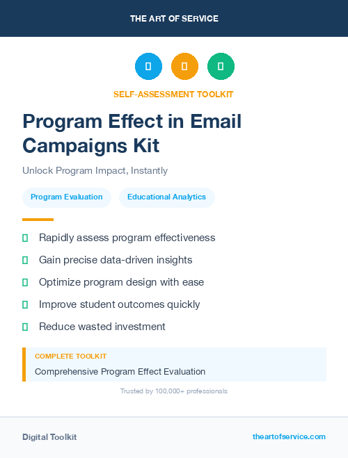 Program Effect in Email Campaigns Kit