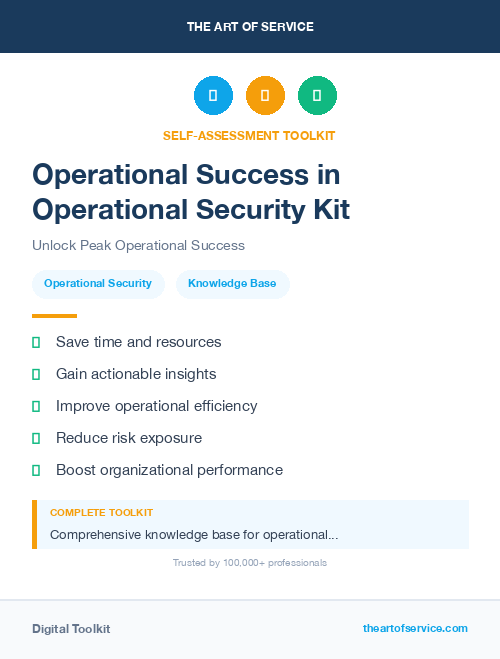 Operational Success in Operational Security Kit