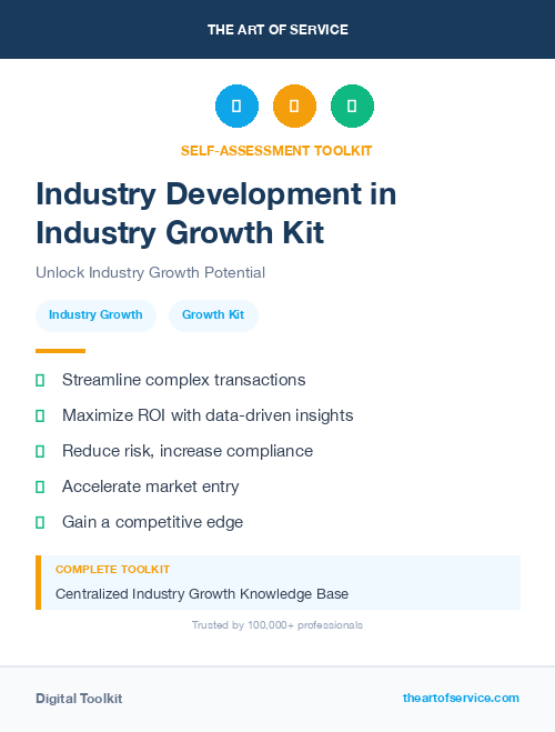 Industry Development in Industry Growth Kit