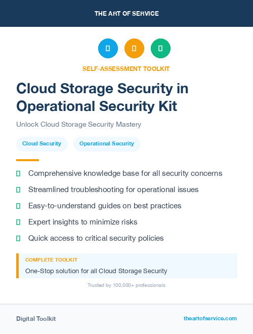 Cloud Storage Security in Operational Security Kit