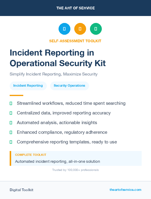 Incident Reporting in Operational Security Kit
