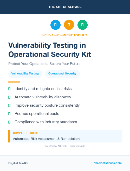 Vulnerability Testing in Operational Security Kit