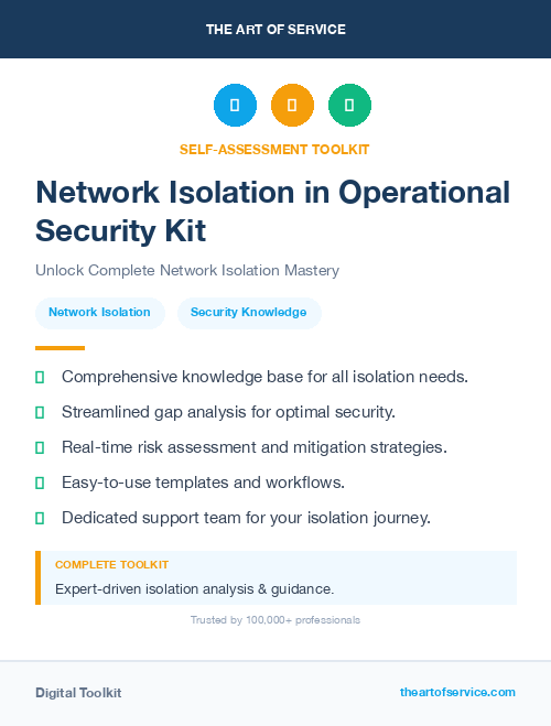 Network Isolation in Operational Security Kit