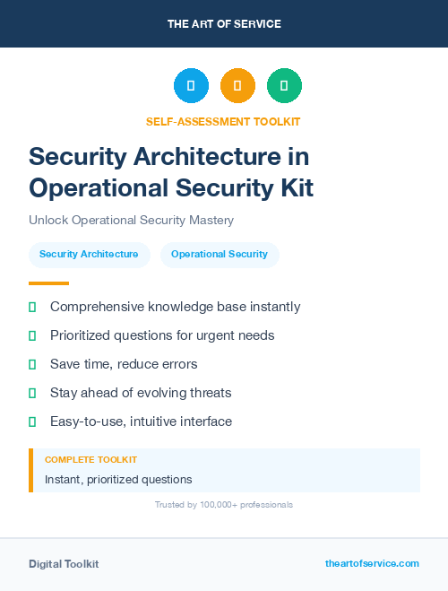 Security Architecture in Operational Security Kit