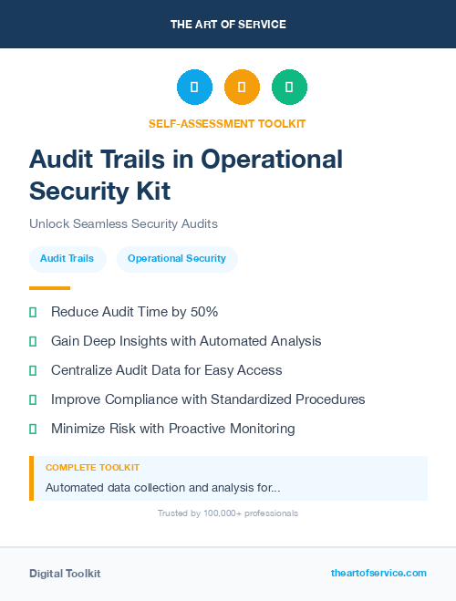 Audit Trails in Operational Security Kit