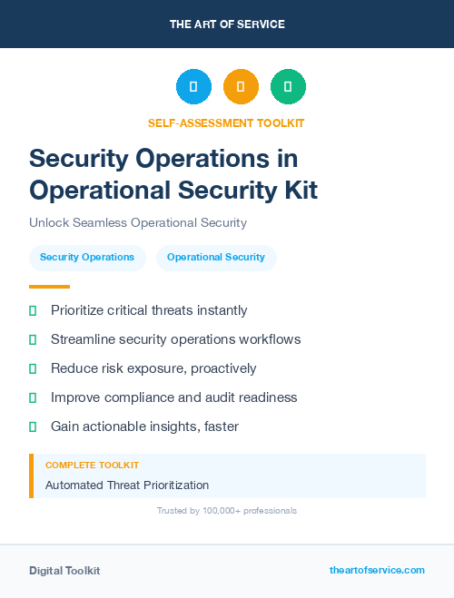 Security Operations in Operational Security Kit