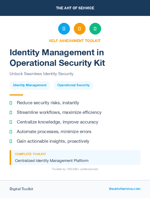 Identity Management in Operational Security Kit