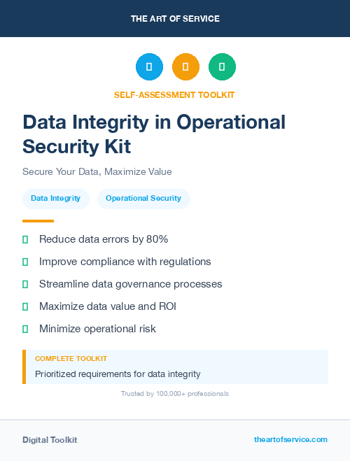 Data Integrity in Operational Security Kit