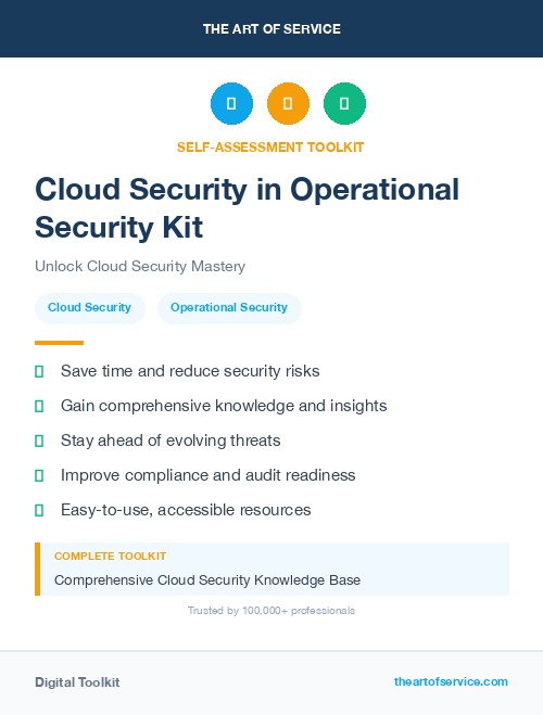 Cloud Security in Operational Security Kit