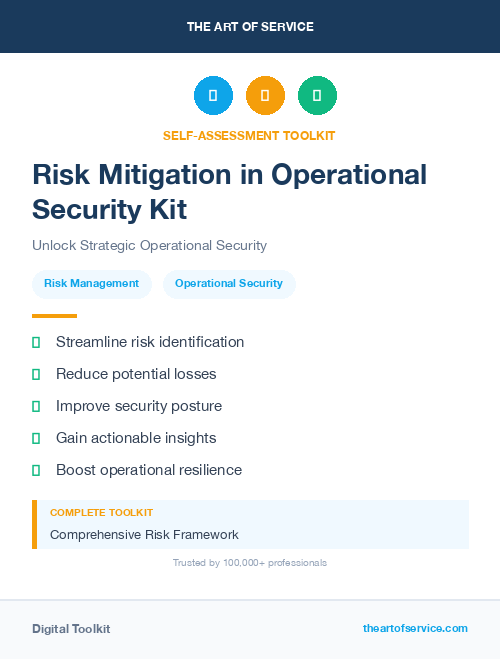 Risk Mitigation in Operational Security Kit