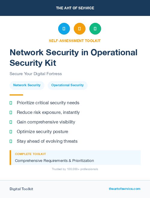 Network Security in Operational Security Kit