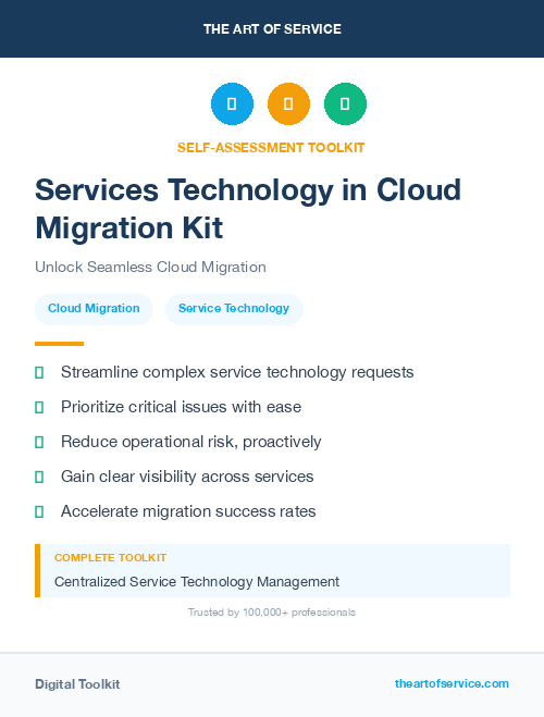Services Technology in Cloud Migration Kit