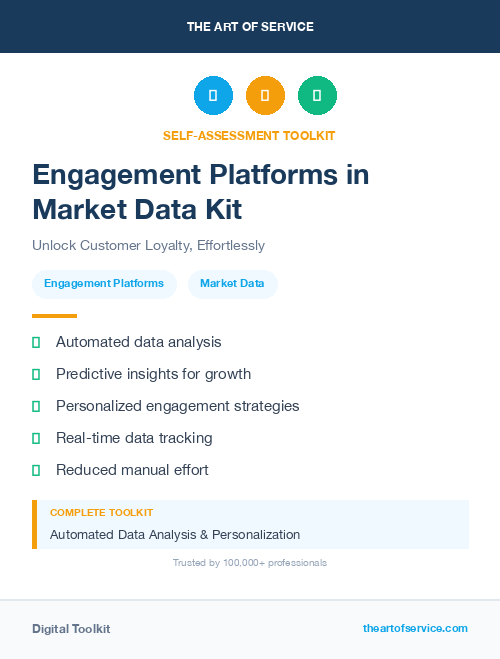 Engagement Platforms in Market Data Kit