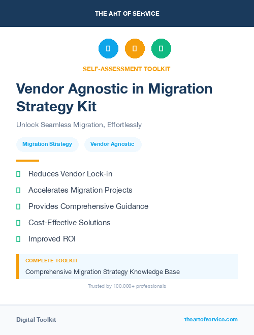 Vendor Agnostic in Migration Strategy Kit