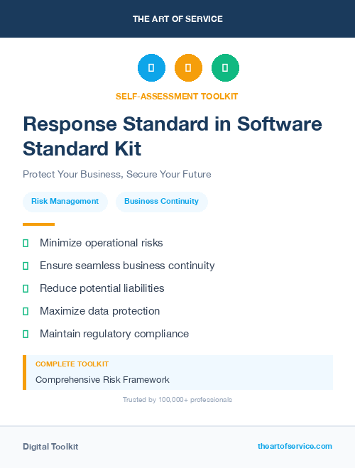 Response Standard in Software Standard Kit