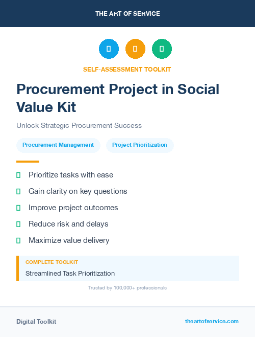 Procurement Project in Social Value Kit