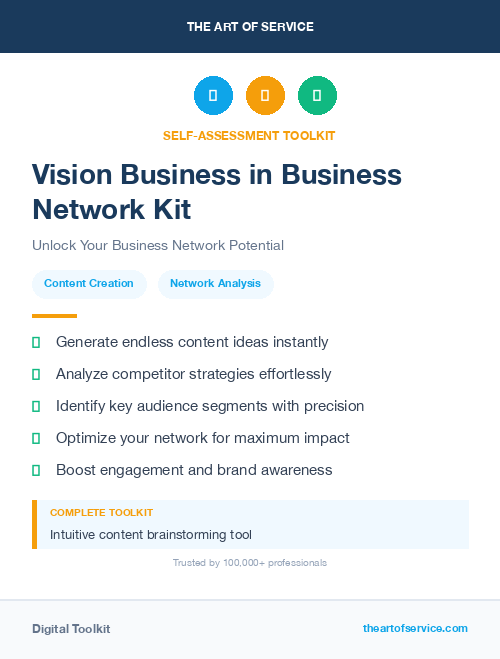 Vision Business in Business Network Kit