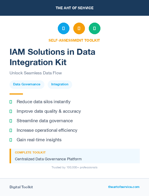 IAM Solutions in Data Integration Kit