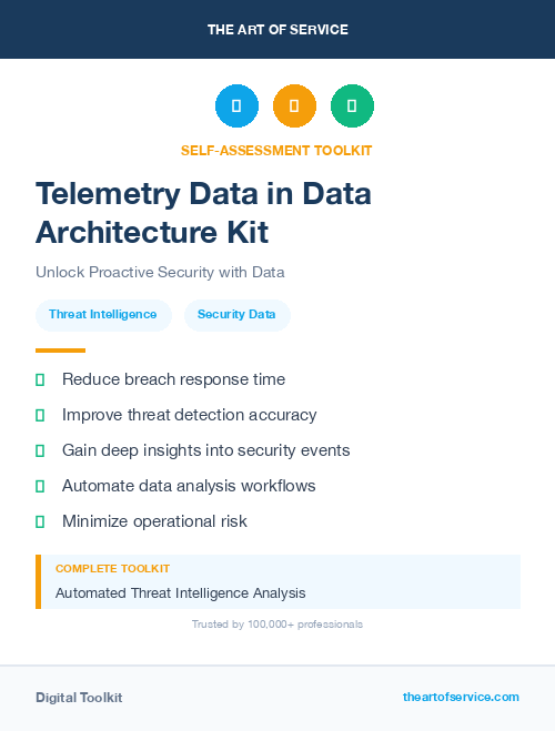 Telemetry Data in Data Architecture Kit