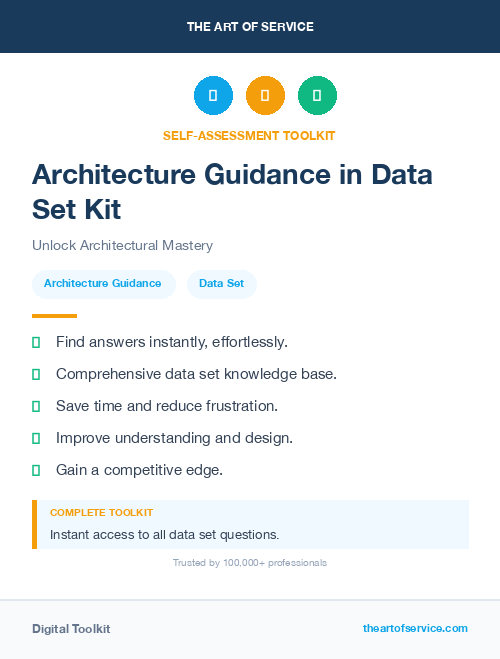 Architecture Guidance in Data Set Kit