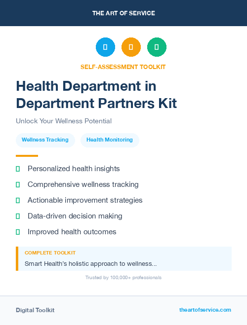 Health Department in Department Partners Kit