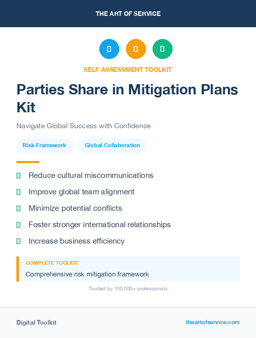 Parties Share in Mitigation Plans Kit