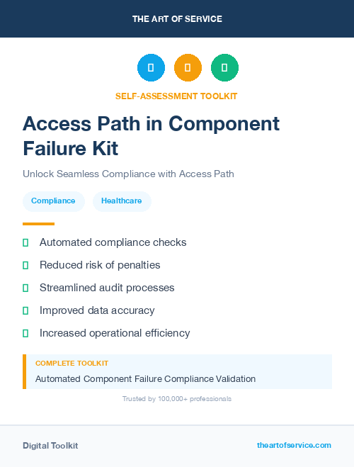 Access Path in Component Failure Kit