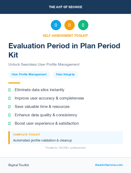 Evaluation Period in Plan Period Kit