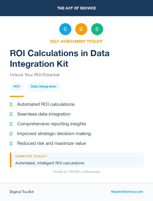 ROI Calculations in Data Integration Kit
