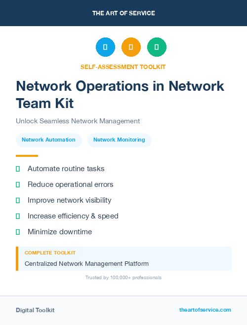 Network Operations in Network Team Kit