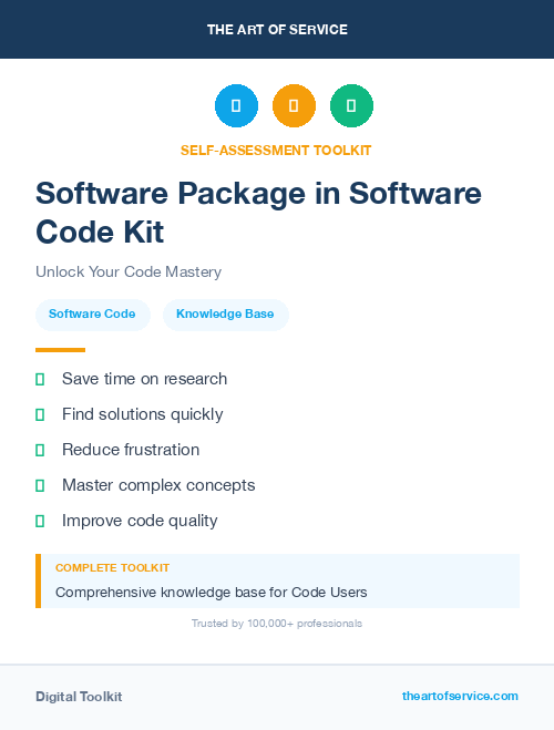 Software Package in Software Code Kit