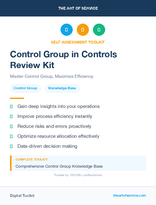 Control Group in Controls Review Kit