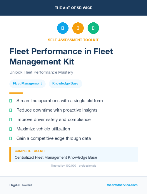 Fleet Performance in Fleet Management Kit
