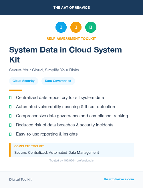 System Data in Cloud System Kit
