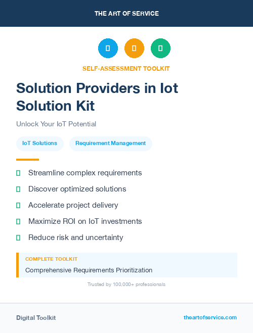 Solution Providers in Iot Solution Kit