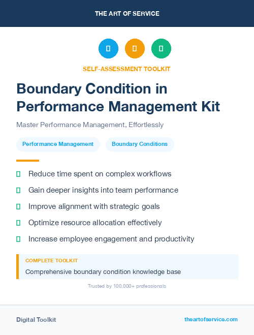 Boundary Condition in Performance Management Kit
