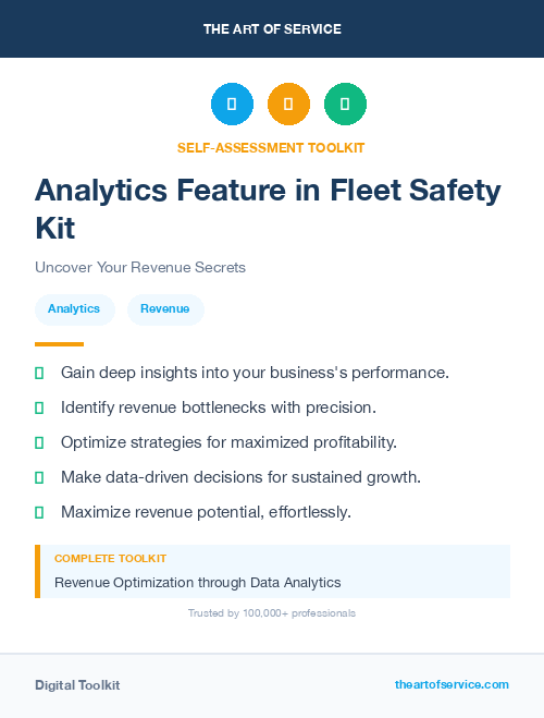 Analytics Feature in Fleet Safety Kit
