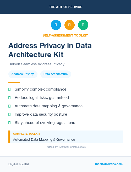 Address Privacy in Data Architecture Kit